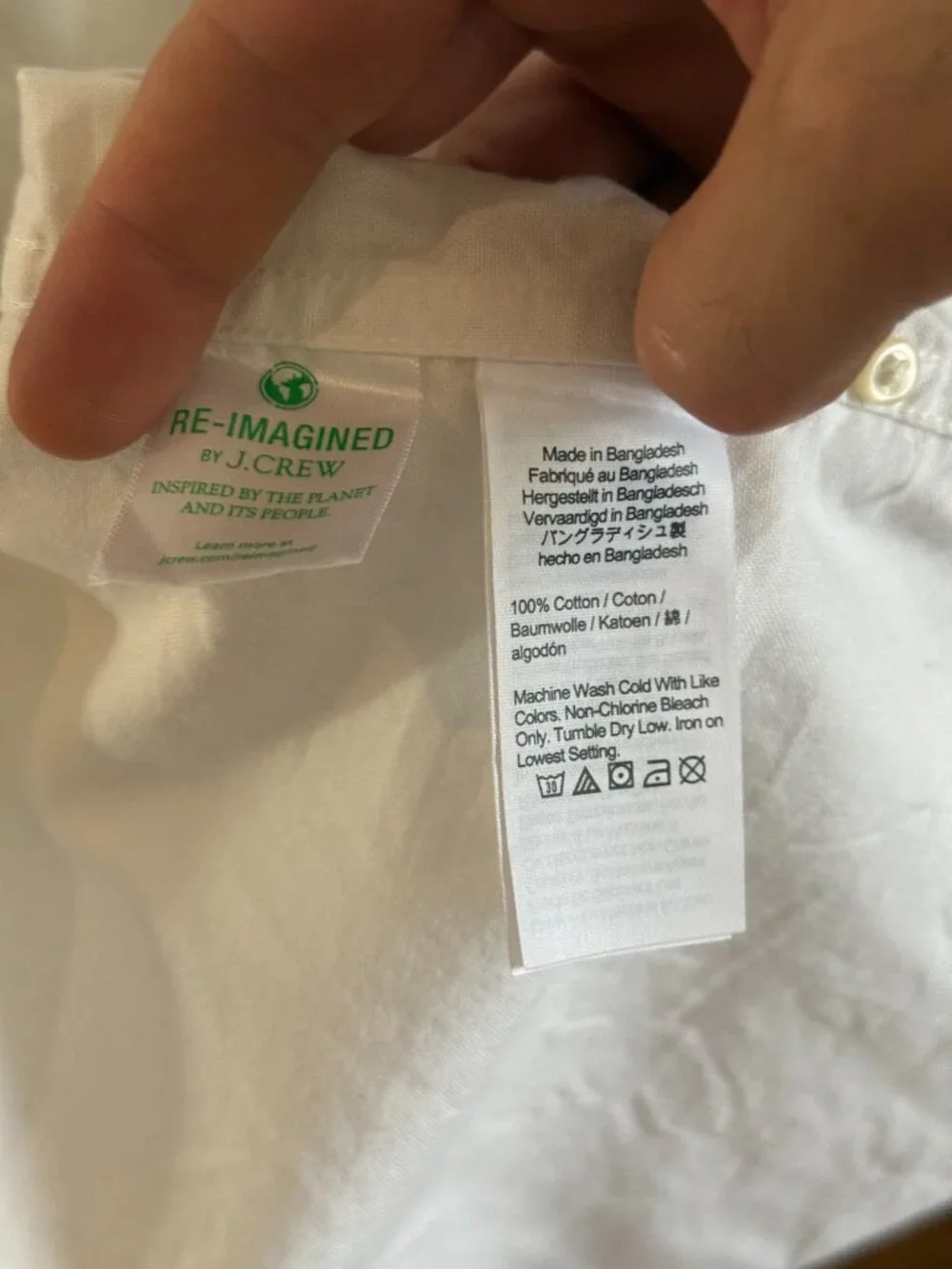 J. Crew slim untucked white cotton shirt - size small - Picture 6 of 6